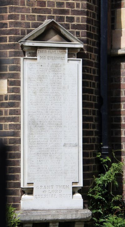 Oorlogsmonument Holy Cross and St. Michael Church Golders Green #1