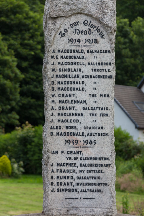 Oorlogsmonument Invermoriston #3