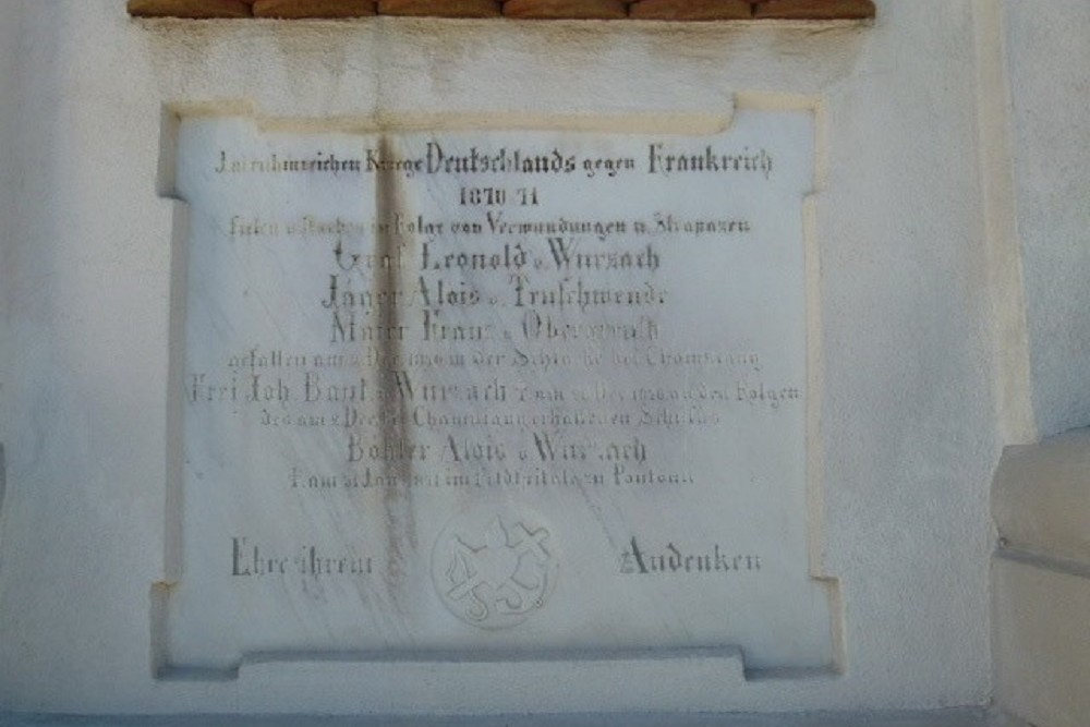 Memorial To The Fallen In The War Of 1870-1871 Germany-France