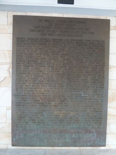 Memorial Deported Jews Osnabrück #2