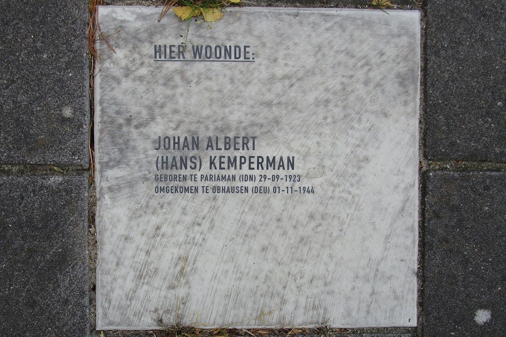 Memorial Stone Kerkstraat 74