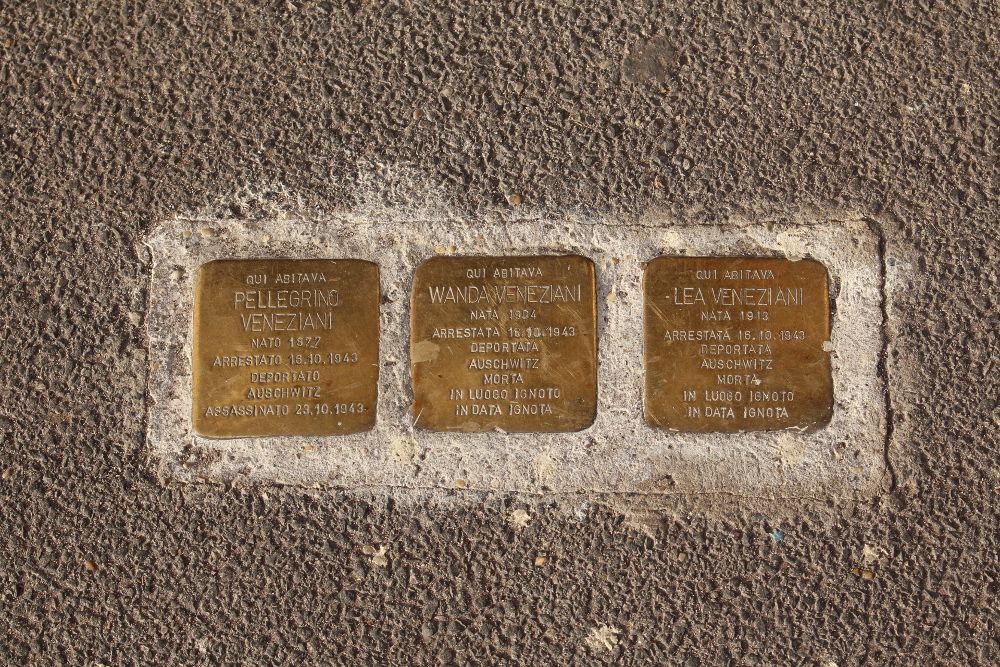 Stolpersteine, Viale Giotto 3 Rome #1