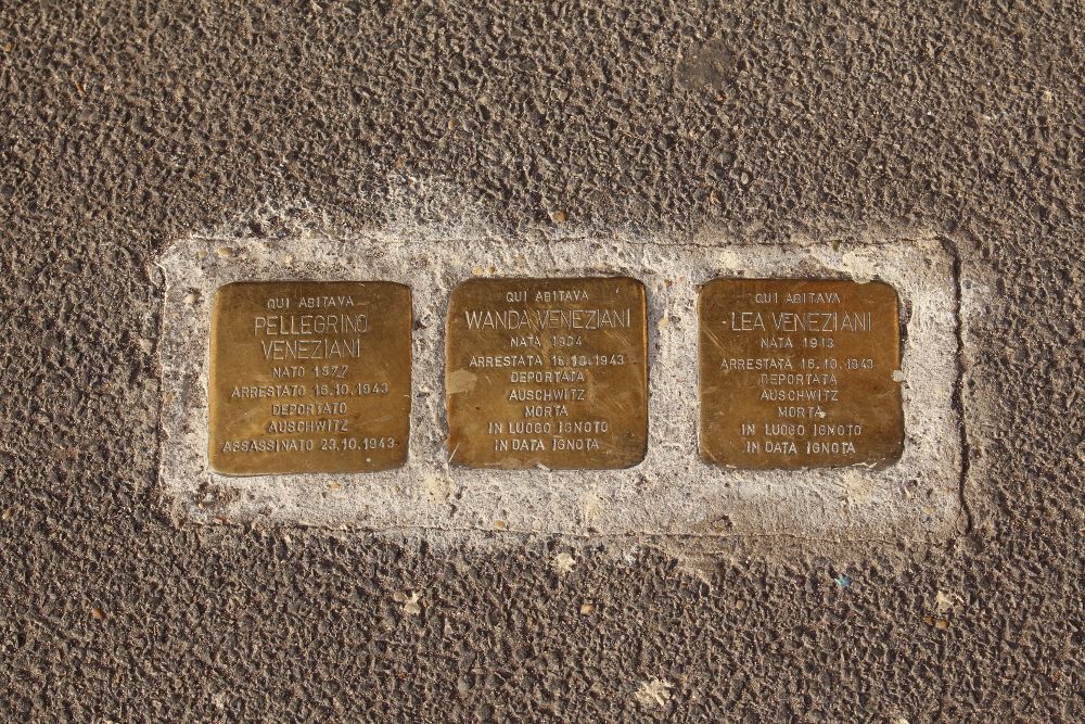 Stolpersteine, Viale Giotto 3 Rome