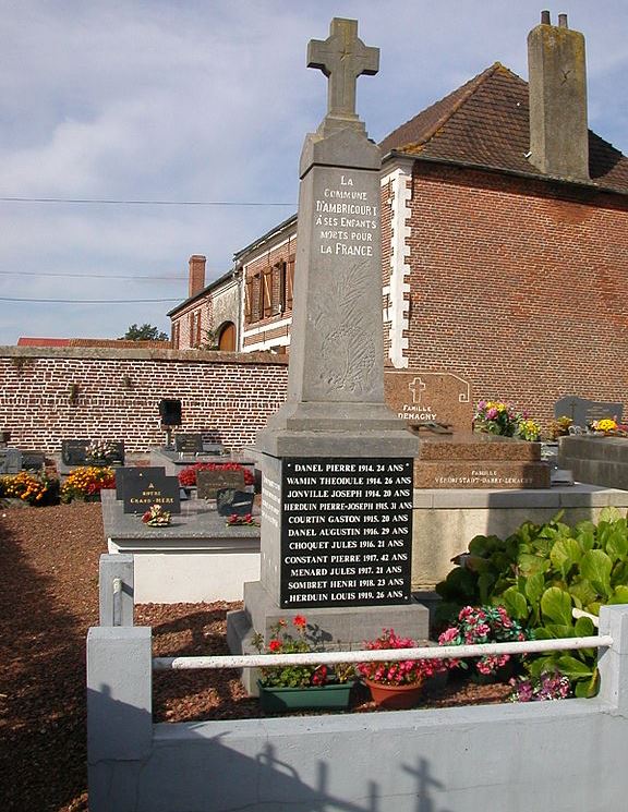 Monument Eerste Wereldoorlog Ambricourt #1