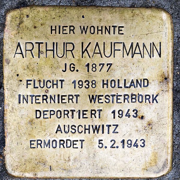 Stolpersteine Hochstraße 22 #3