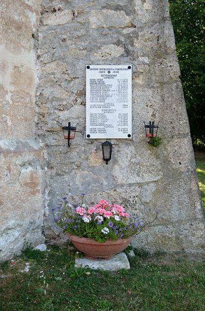 Oorlogsmonument Sittendorf en Dornbach