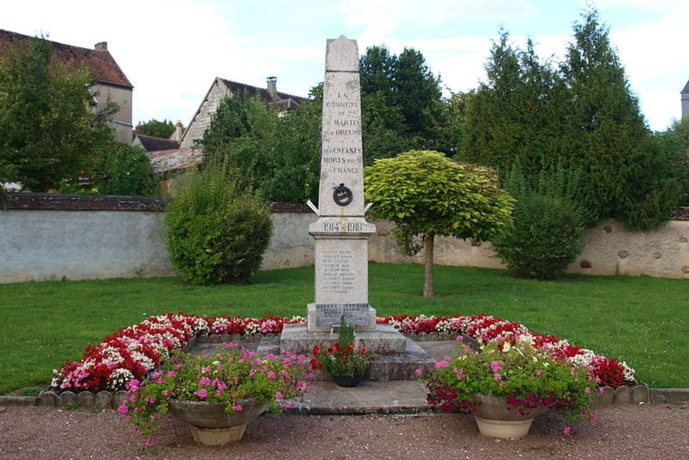 Oorlogsmonument Saint-Martin-sur-Oreuse