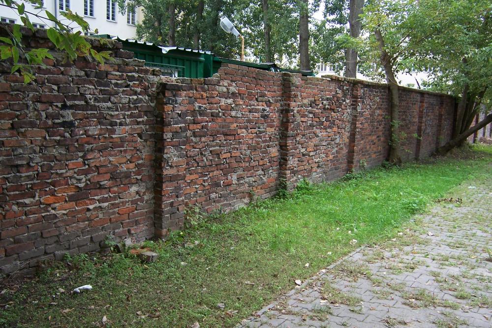 Restanten Gettomuur Warschau Stawki-straat