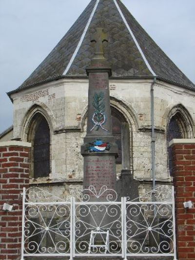 Monument Eerste Wereldoorlog Bailleul-aux-Cornailles #1