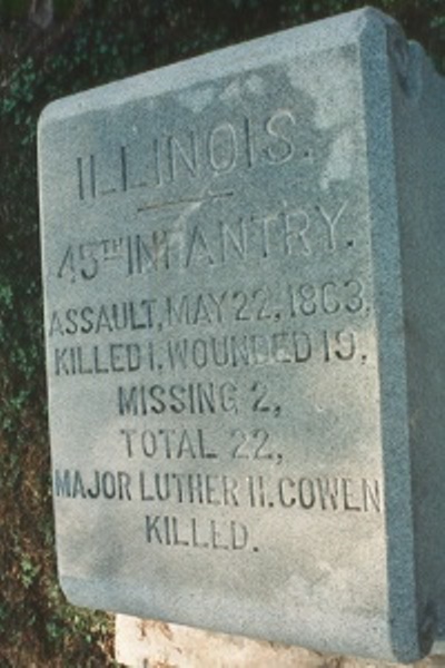 Position Marker Attack of 45th Illinois Infantry (Union) #1