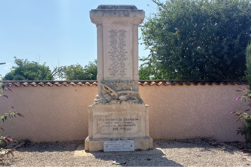 Oorlogsmonument Chambéon #1