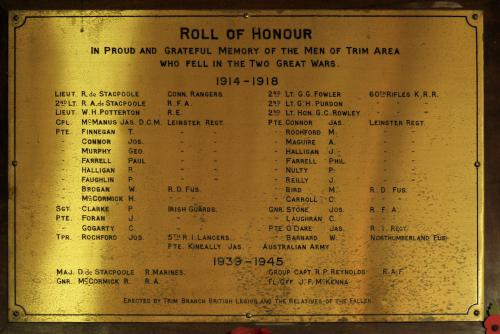 Roll of Honour St. Patrick's Cathedral #1