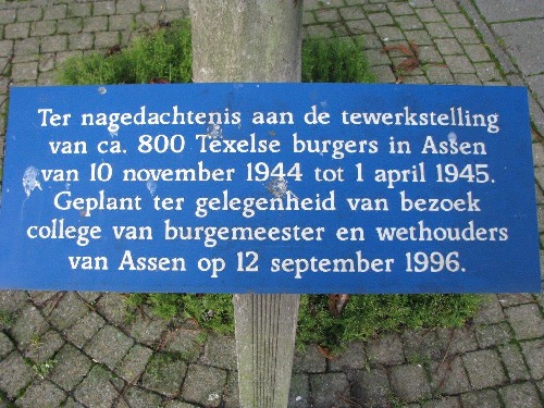 Remembrance Tree Deportation Residents of Texel #2