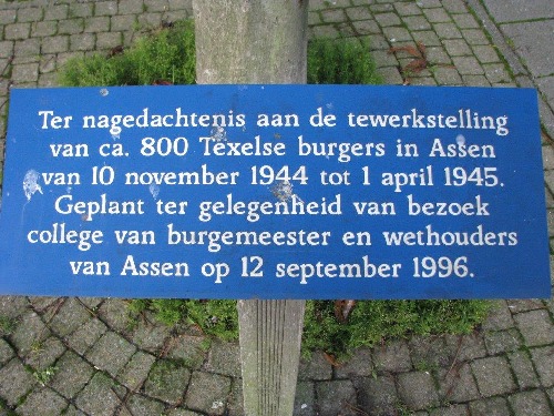 Herdenkingsboom Deportatie Texelse Burgers #2