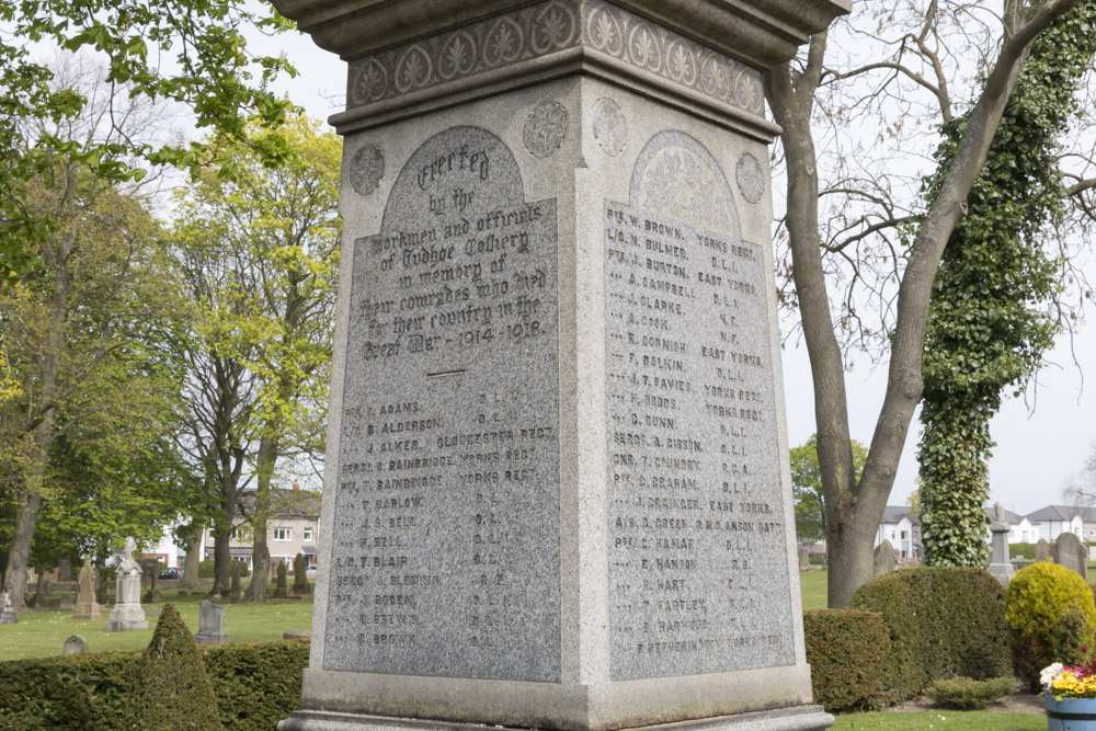 Oorlogsmonument Begraafplaats Tudhoe #2