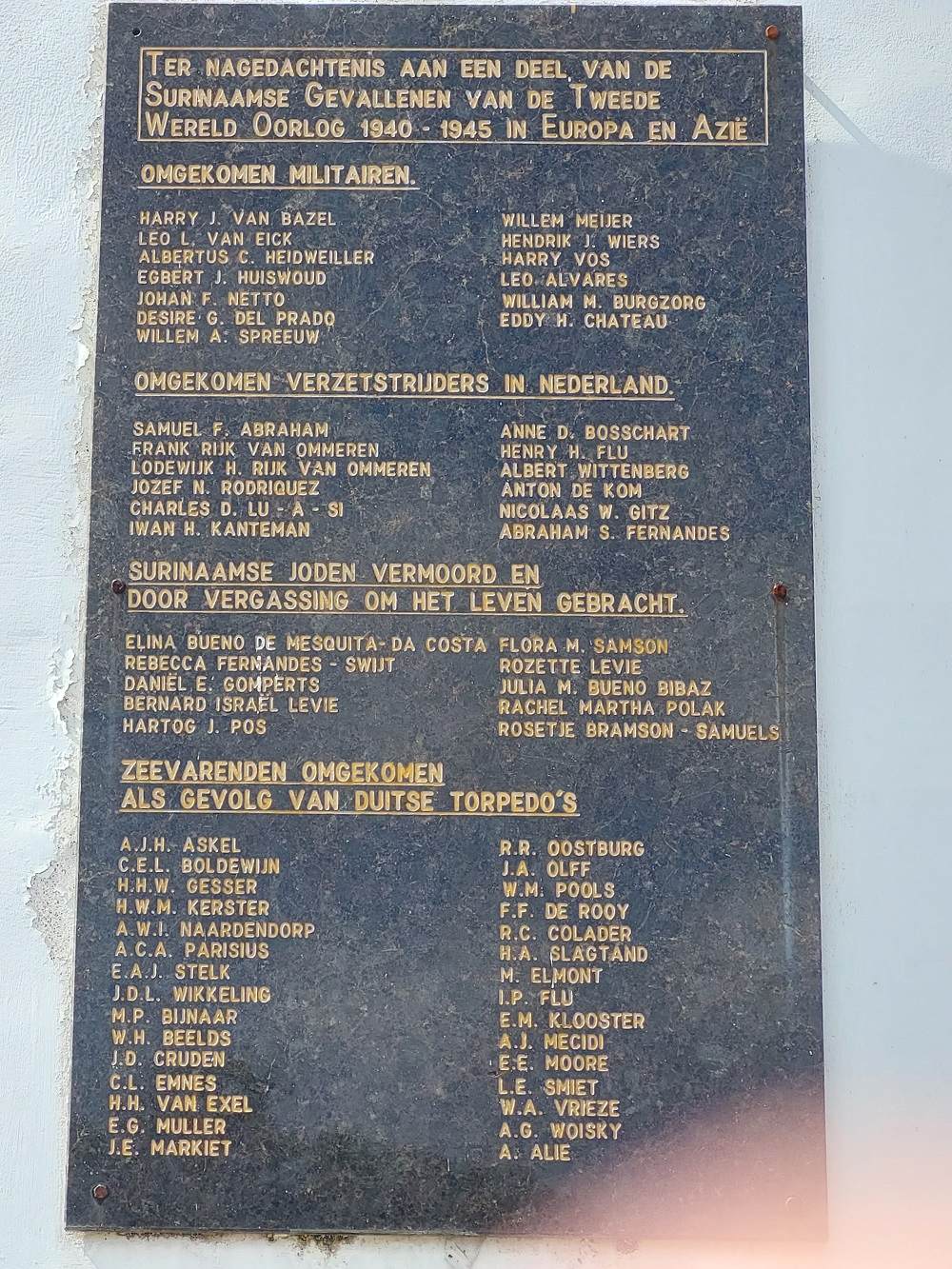 World War II Memorial Suriname #3