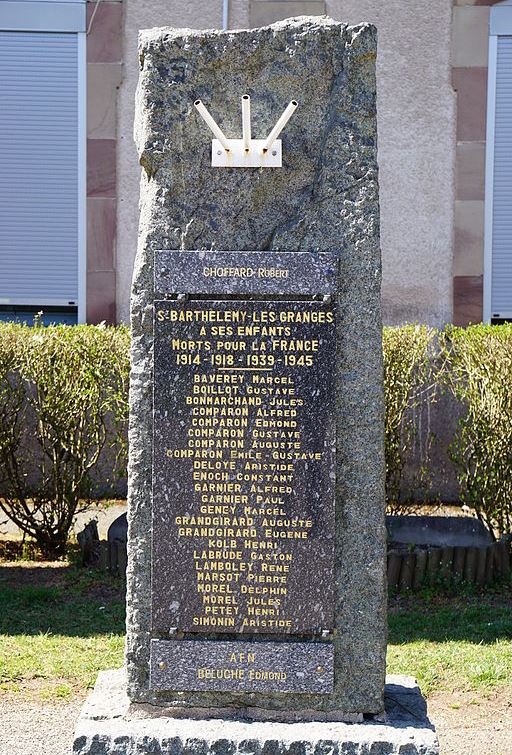 War Memorial Barthlemy-Les Granges