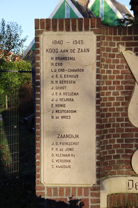 Oorlogsmonument Koog aan de Zaan #2