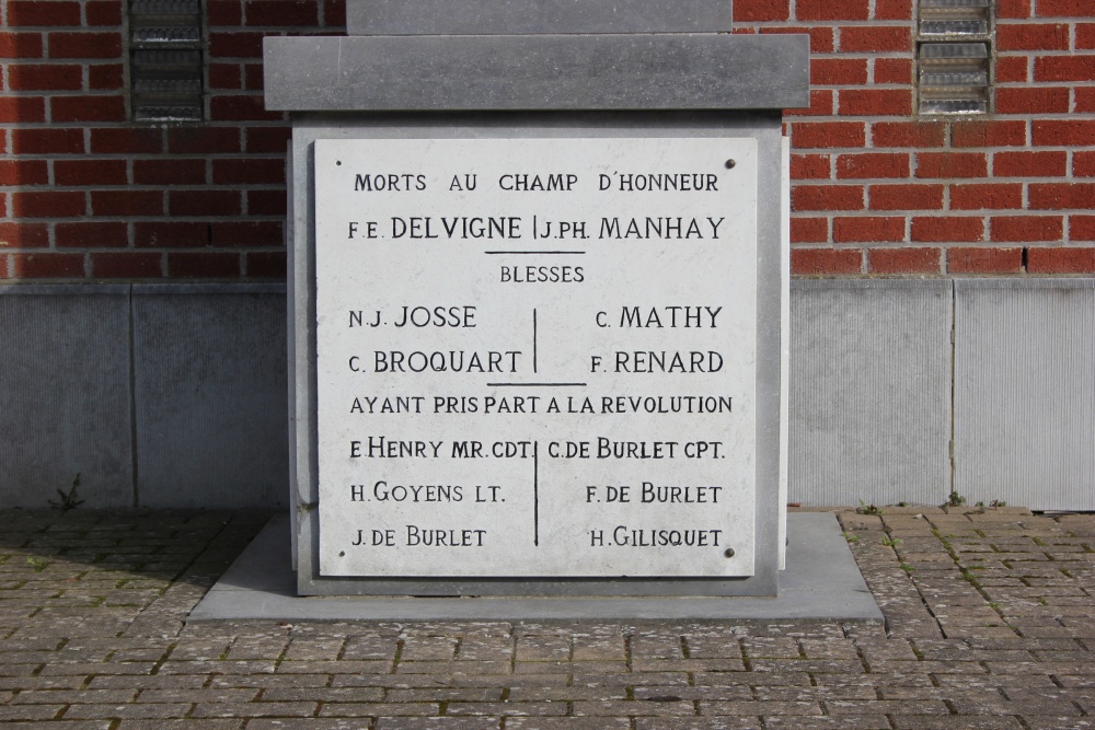 Monument Onafhankelijkheid Belgi Perwez #2