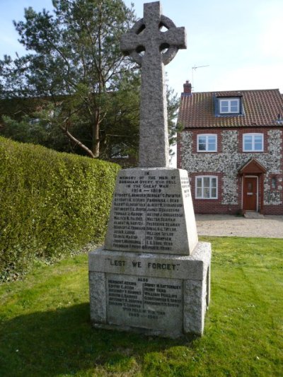 War Memorial Burnham Overy Staithe