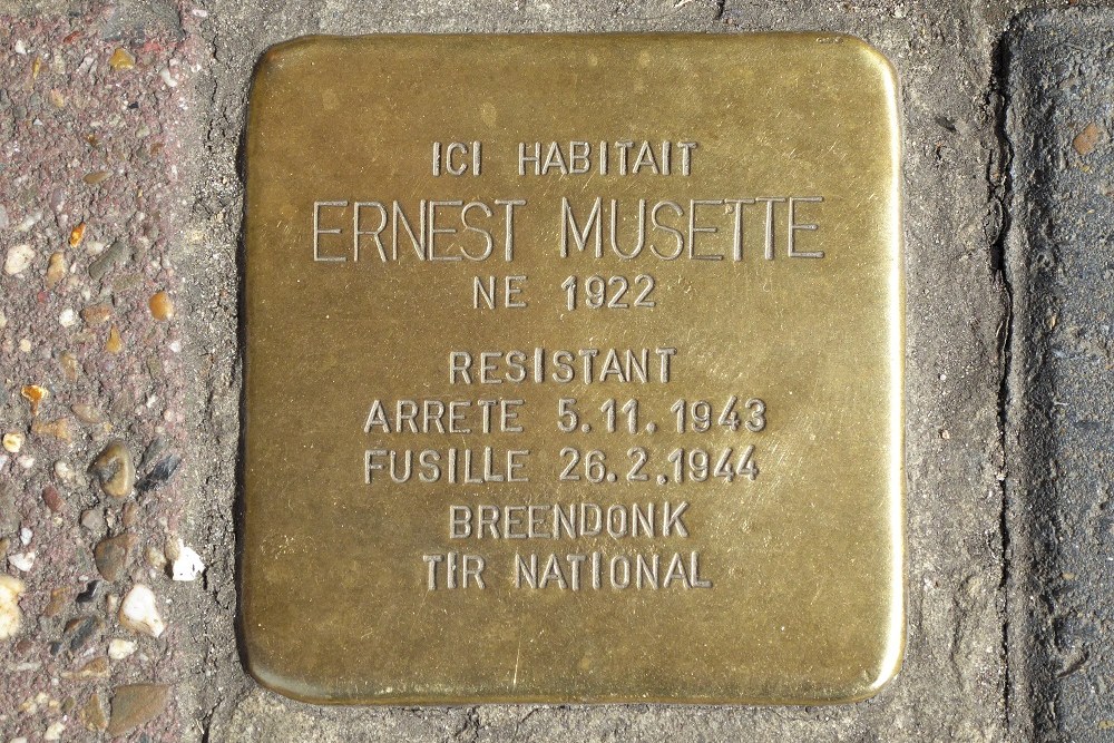 Stolperstein Waterloosesteenweg 96 #1