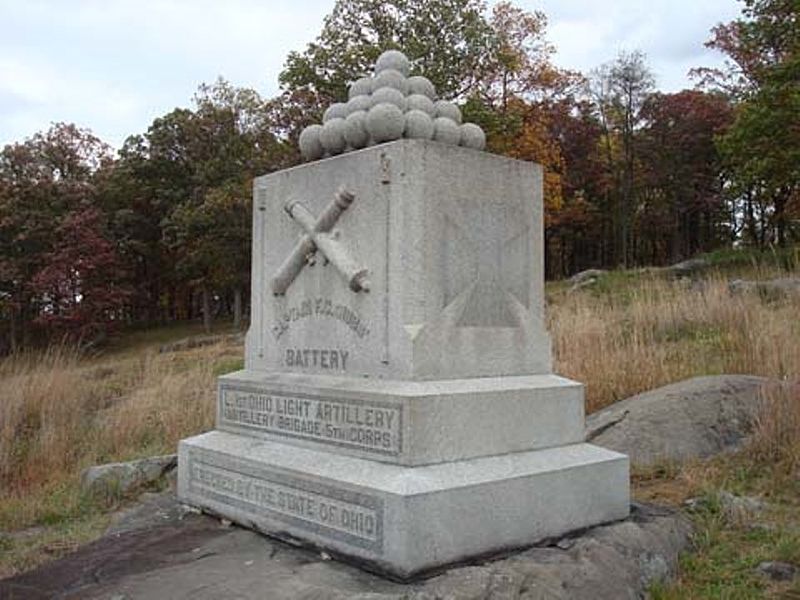 Monument 1st Ohio Light Artillery - Battery L
