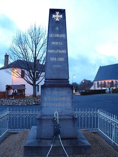 Oorlogsmonument Ennordres