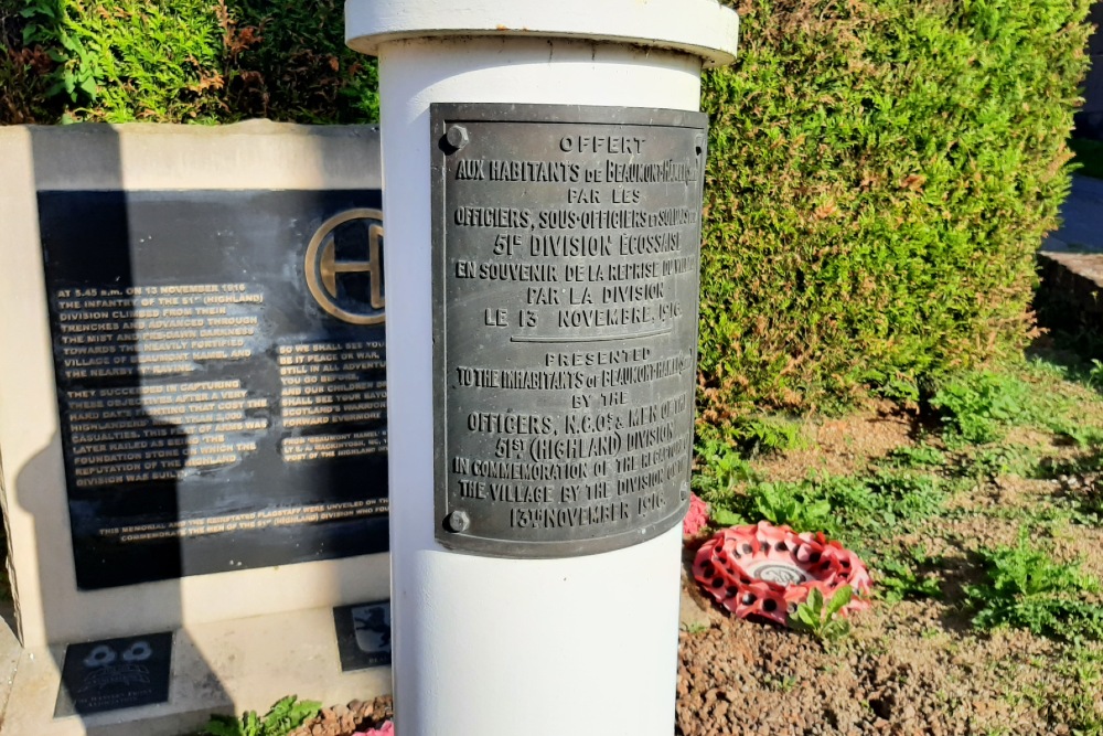 Flagpole and Memorial 51st (Highland) Division #3