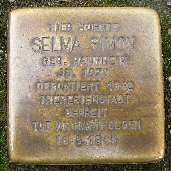 Stolperstein Oberer Steinweg 1