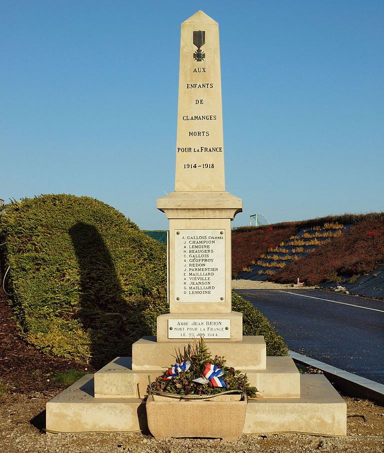 Oorlogsmonument Clamanges #1