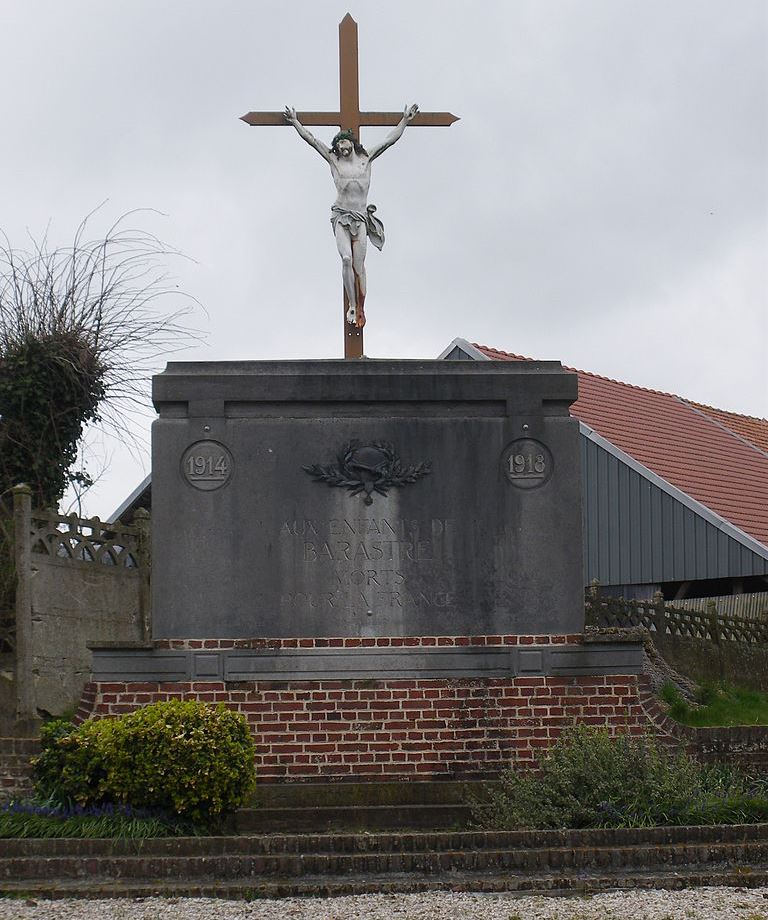 Monument Eerste Wereldoorlog Barastre