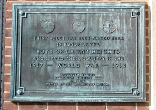 Monument Veteranen Eerste Wereldoorlog East Boston #1