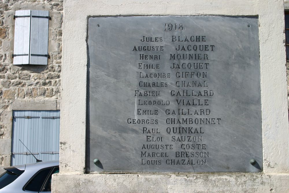 War Memorial 1914-1918 Saint-Pierreville #4