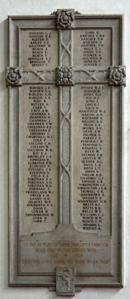 World War I Memorial St. Dunstan Church