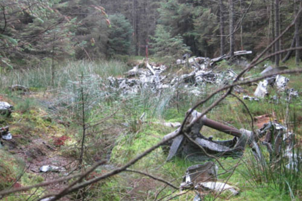 Crash Site & Wreckage Halifax Bomber Glendhu Hill #1