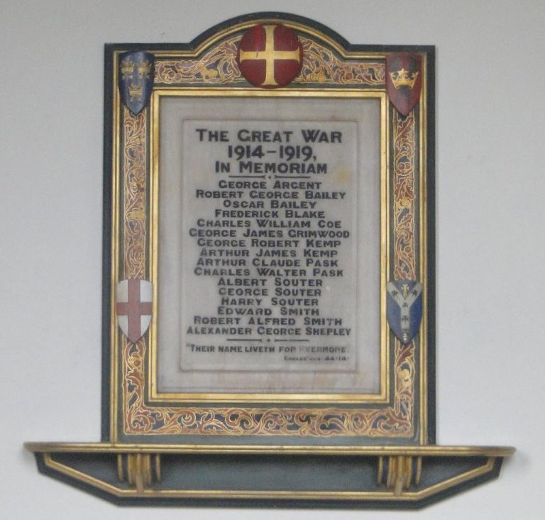 Monument Eerste Wereldoorlog Chedburgh #1