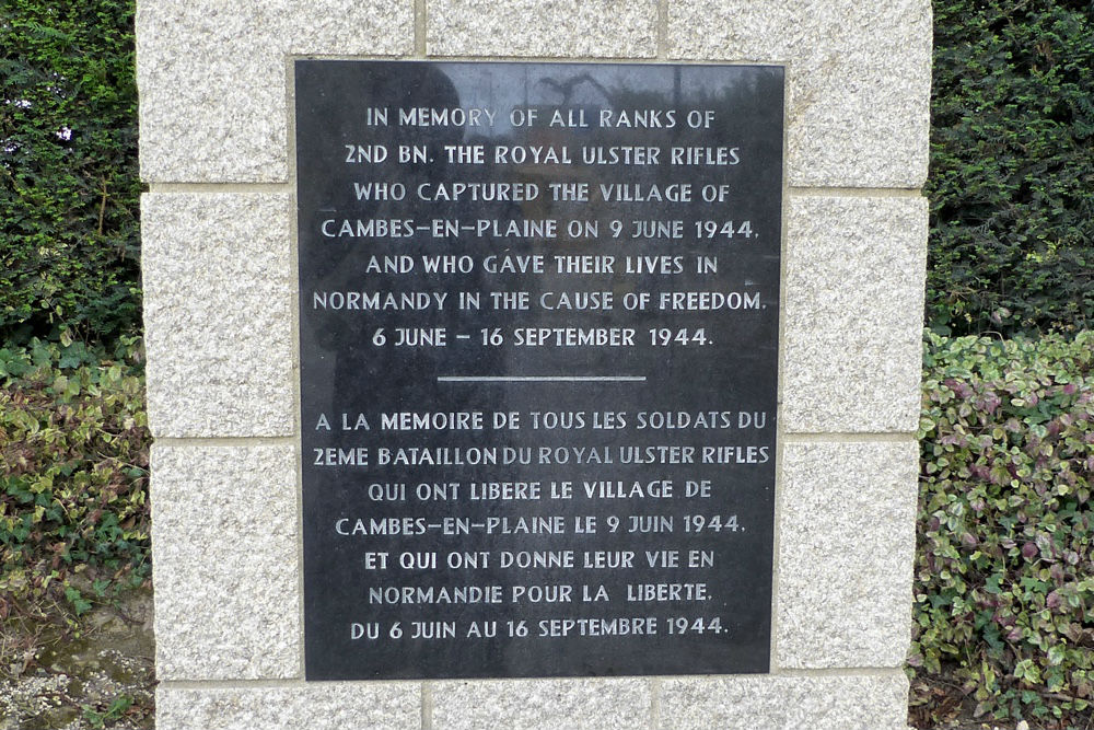 Memorial Royal Ulster Rifles #2