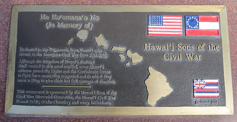 Memorial Civil War Memorial Hawaii #1