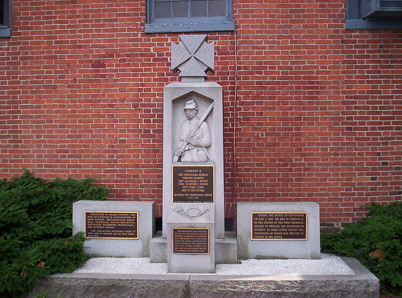 Monument 1st Pennsylvania Reserves - Company K #1