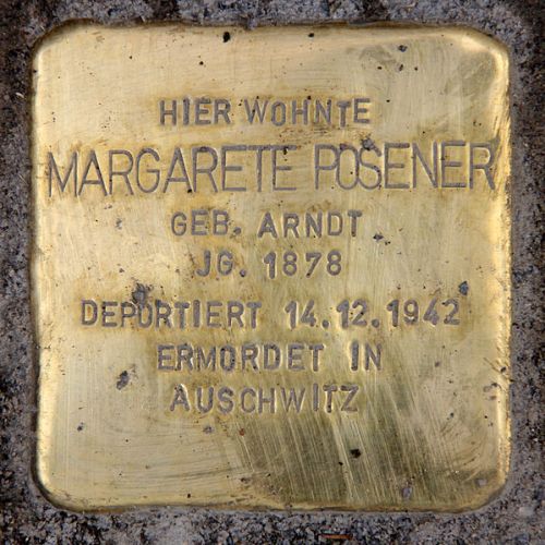 Stolperstein Hatzfeldtallee 8