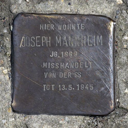 Stolperstein Schillingstrae 1a