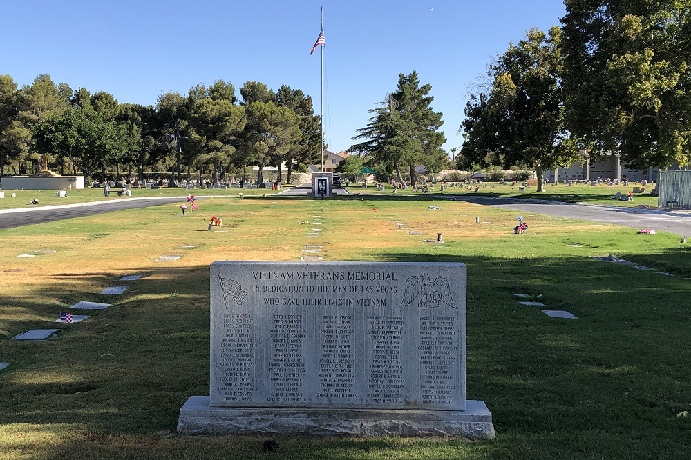 Oorlogsmonument voor omgekomen militairen Las Vegas