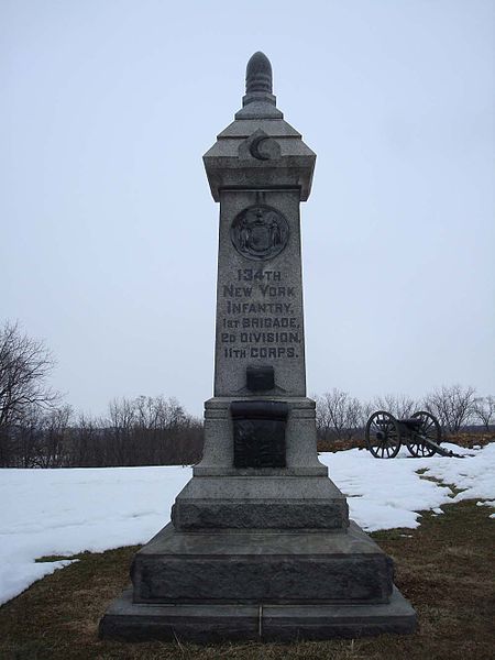 Monument 134th New York Volunteer Infantry Regiment