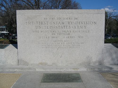 Memorial 1st Infantry Division Washington DC #1