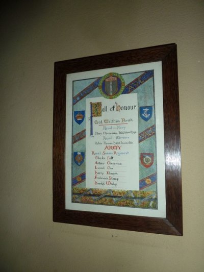 Roll of Honour St. Giles Church #1