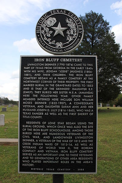 Veteranengraven Iron Bluff Cemetery #1