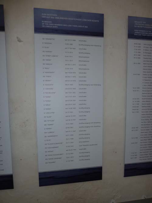 Memorial Killed Crew Members on Lbeck Ships #3