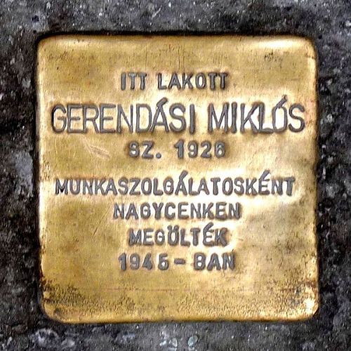 Stolpersteine Nefelejcs utca 38