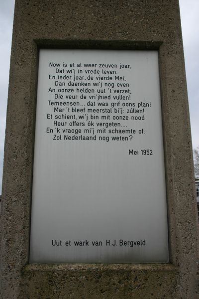 Resistance Memorial Oosterwolde #2