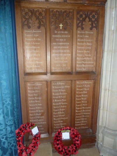 Oorlogsmonument All Saints Church #1